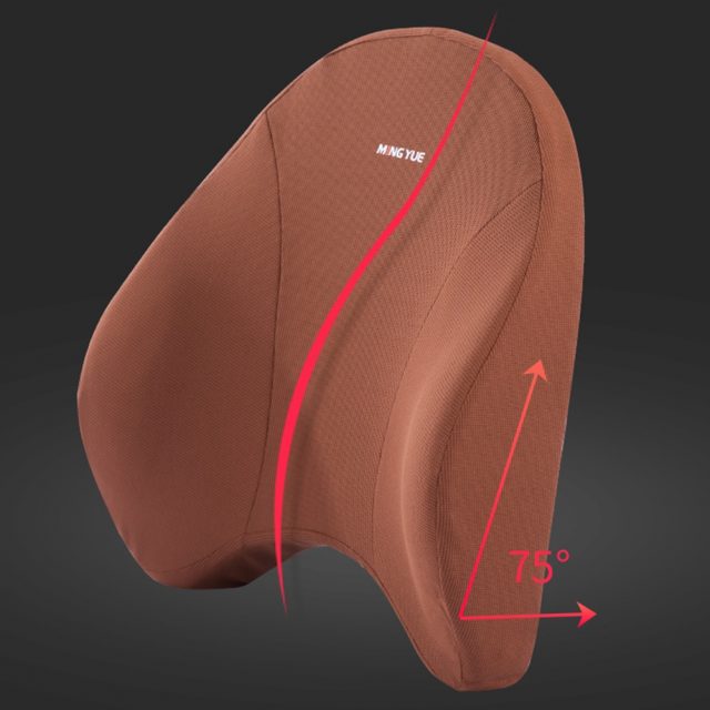 Car Seat Headrest Pillow With Lumbar Support