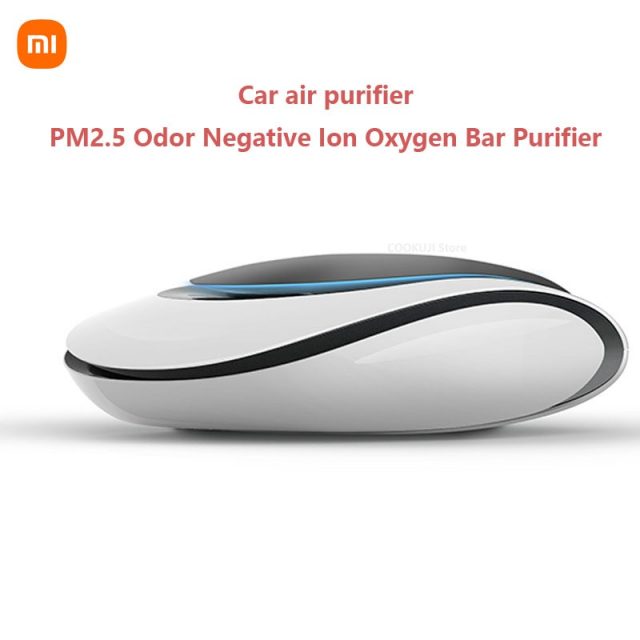 Xiaomi New Car Air Purifier Solar Powered Eco-friendly Negative Ion Vehicle Air Cleaner Car PM2.5 Odor Anion Oxygen Bar Purifier