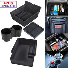 Upgrade Flocked Center Console Organizer Tray Cup Holder Insert Only For 2022 2023 Tesla Model 3 Y Hidden Cubby Drawer Interior