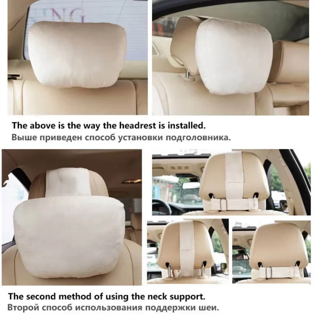 Top Quality Car Headrest Neck Support Seat / Maybach Design S Class Soft Universal Adjustable Car Pillow Neck Rest Cushion