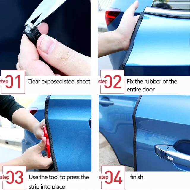 10m Car Door Seal Edge Protector Auto Sealing Tape Strips Guard Trim Automobiles Door Trunk Stickers Decorative Seal for Cars