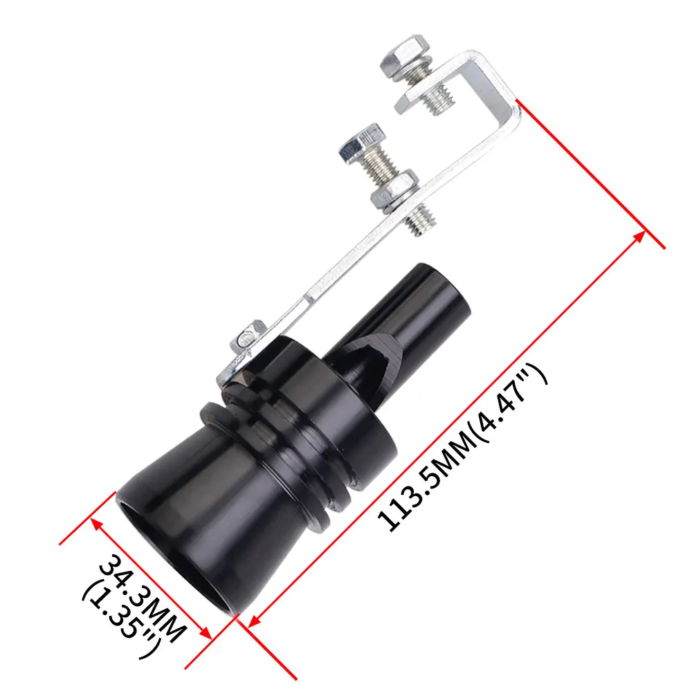 Universal Turbo Sound Simulator Whistle Car Exhaust Pipe Whistle Vehicle Sound Muffler S/M/L/Xl